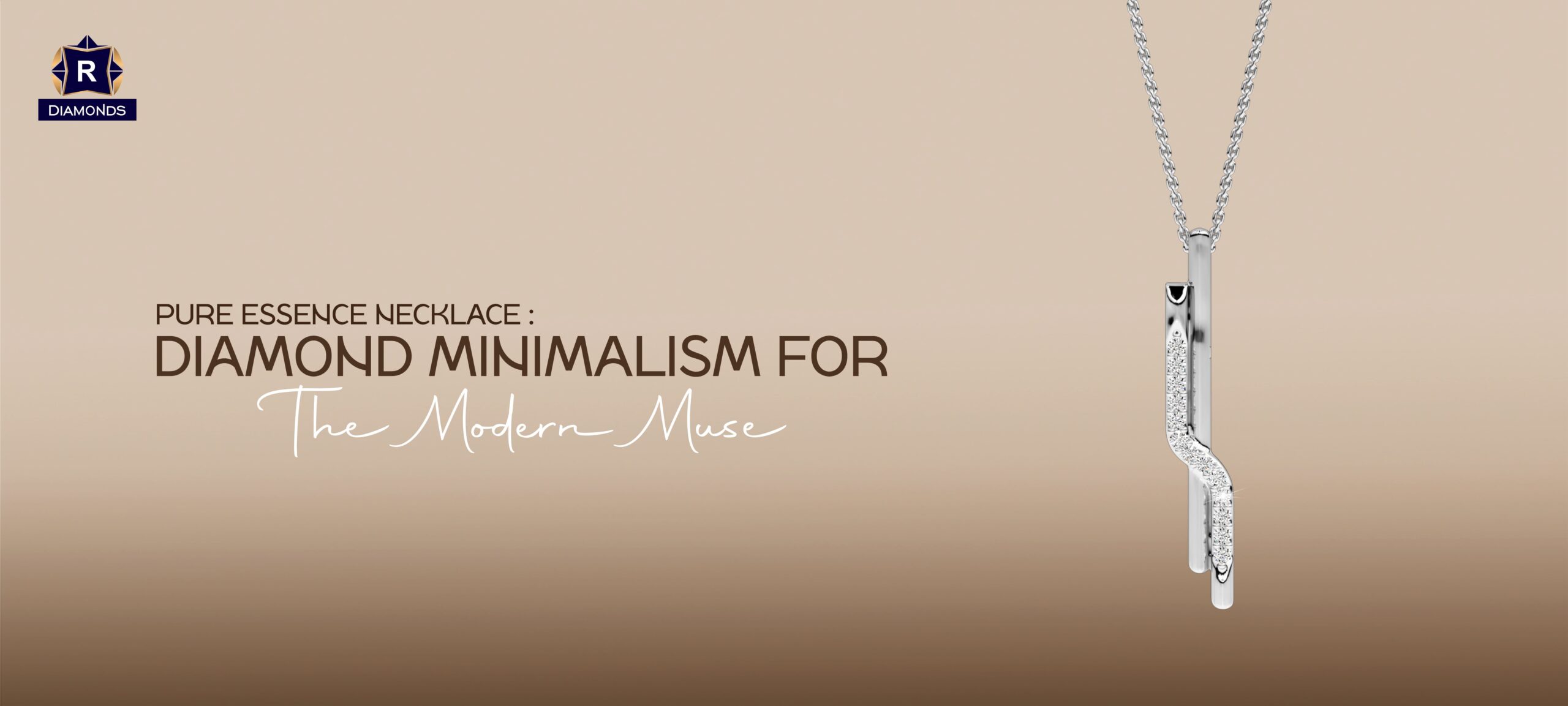 Pure Essence Necklace: Diamond Minimalism for the Modern Muse