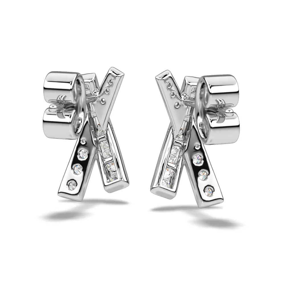 Crossover Diamond Earrings