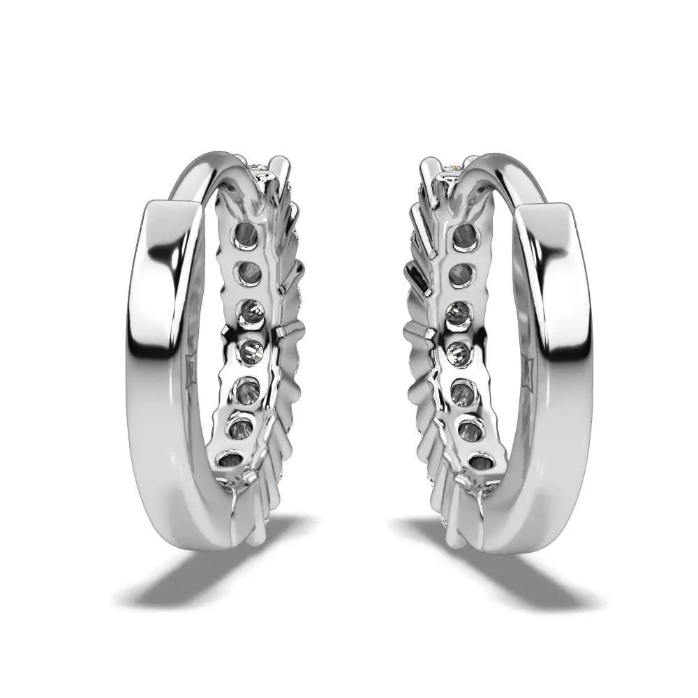 Diamond Hoop Earrings
